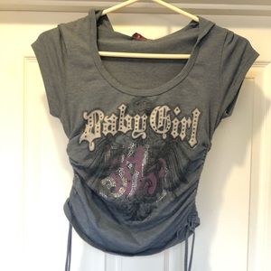 Baby Girl shirt with hood